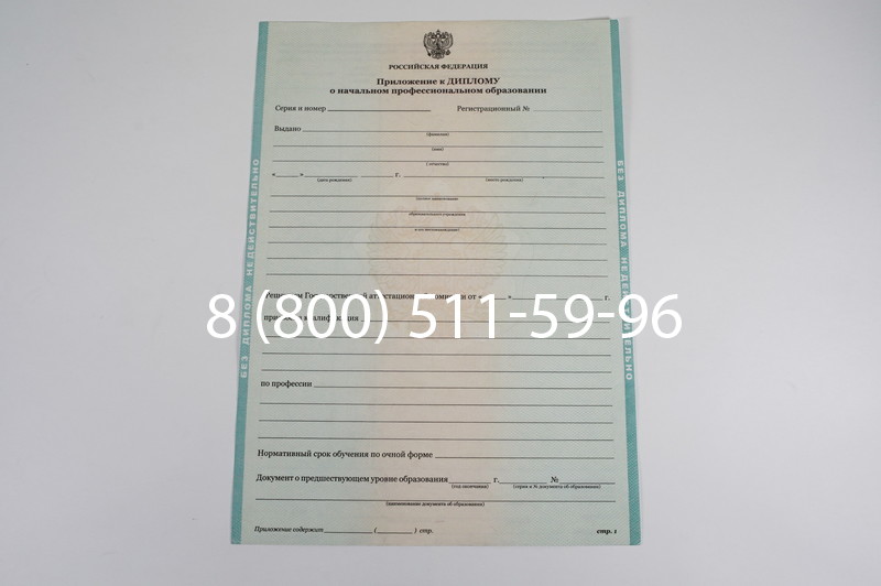 Диплом ПТУ 2014-2024 года в Серпухове